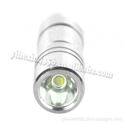 Boruit SLD-F7 Mini Stainless Steel Rechargeable Flashlight with Gift Box
